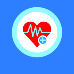 Workers Compensation Attorney Michael Kuznetsky - Heart icon with add sign, Heartbeat symbol, ecg or ekg heart beat illustration